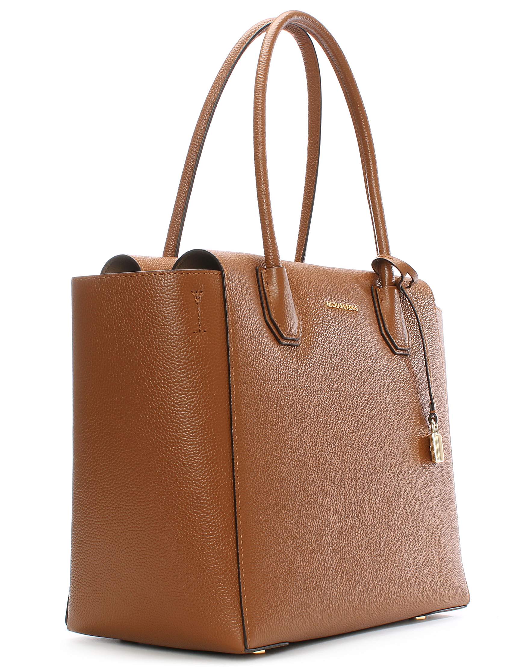 michael kors tan leather satchel