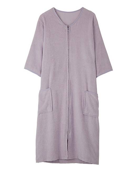 pretty secrets velour zip gown