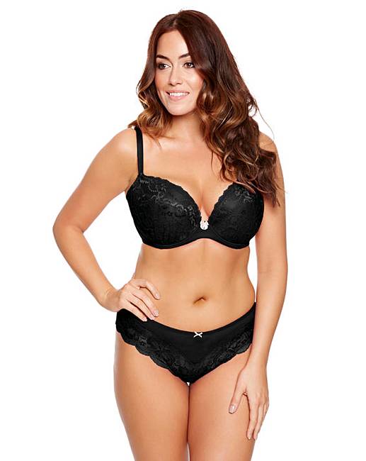Ann Summers Sexy Lace Black Plunge Bra | Crazy Clearance