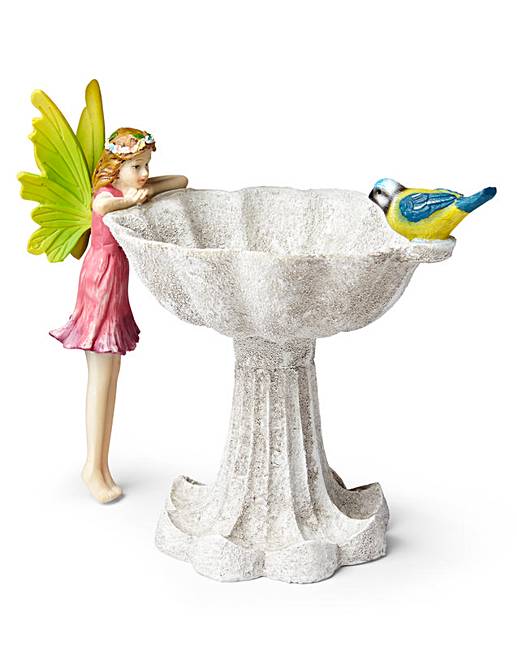 Garden Fairy Bird Bath J D Williams