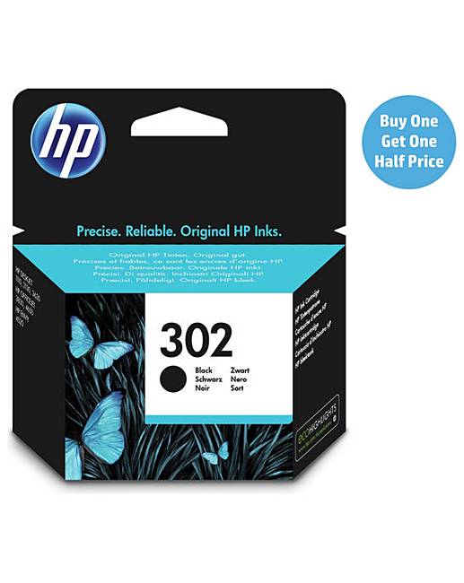 HP 302 Black Original Ink Cartridge Fashion World