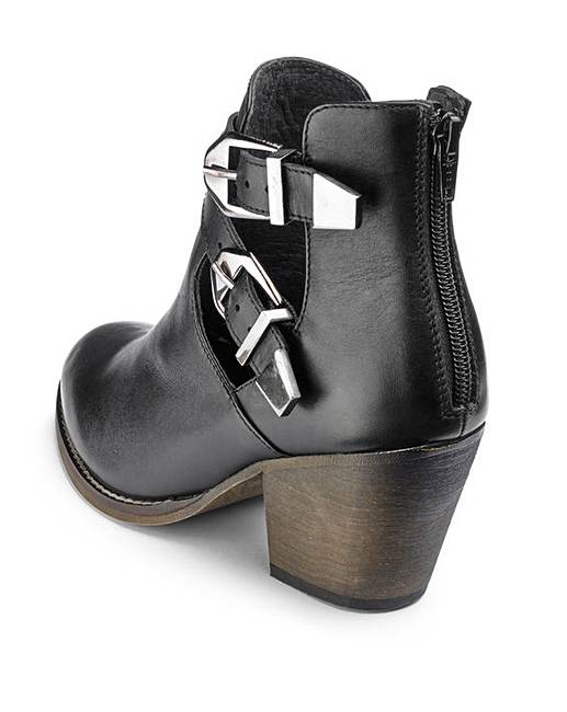 Catwalk Cut Out Ankle Boots E Fit Fashion World