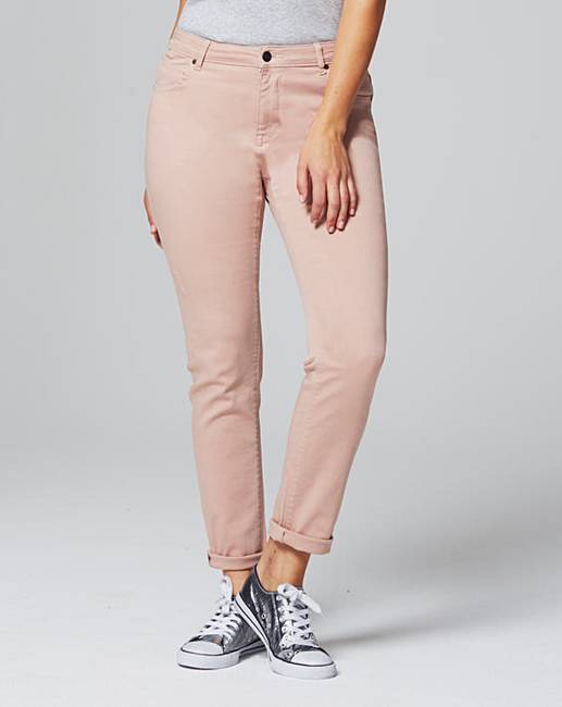 Sadie Dusky Pink Relaxed Jeans Long Fashion World