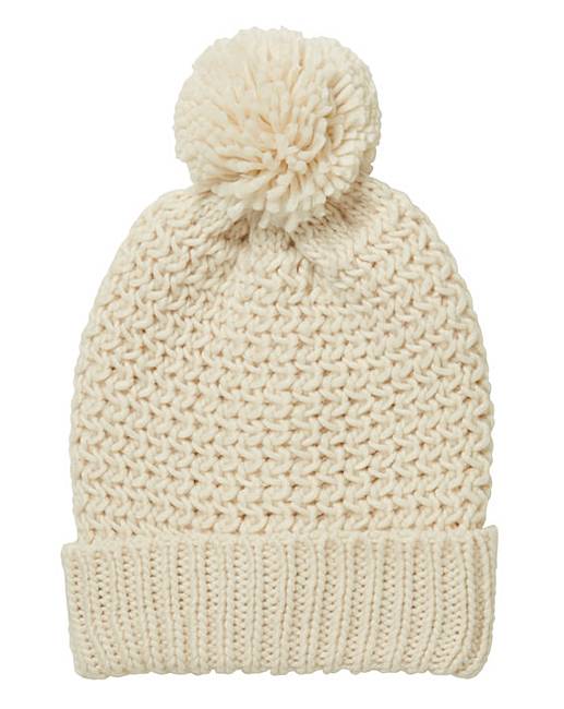 Chunky Knit Bobble Hat Marisota