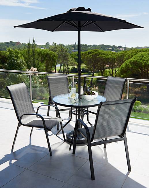 Monaco 5Piece Garden Furniture Set J D Williams