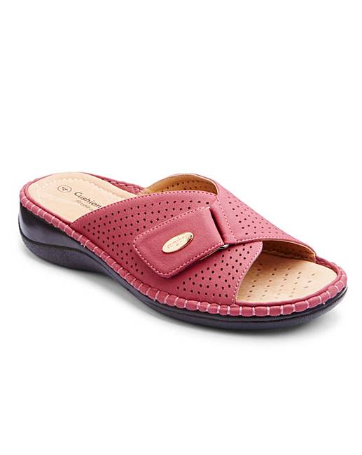 Cushion Walk Mule Sandals EEE Fit J D Williams