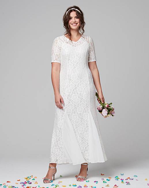 Joanna Hope Lace Maxi Dress With Godets | Simply Be