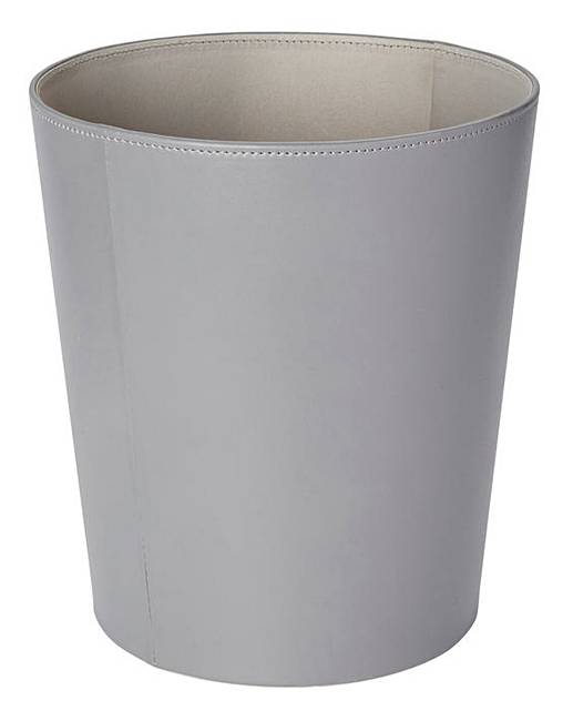 Faux Leather TwoTone Waste Paper Bin Crazy Clearance