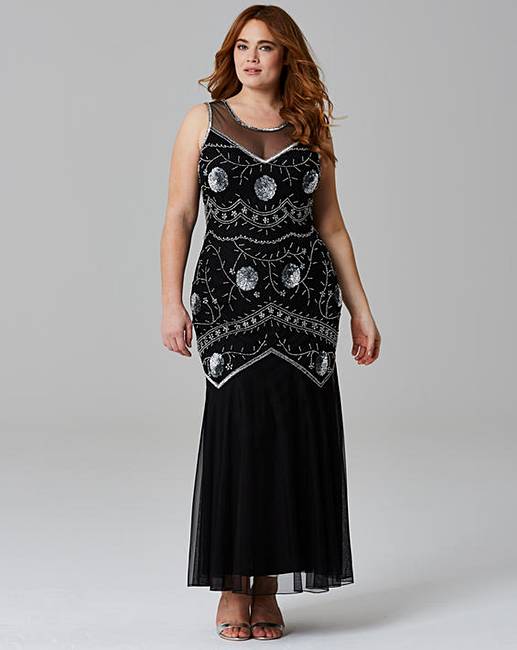Beaded Maxi Dress Simply Be