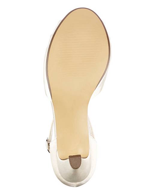 Heavenly Soles Satin Shoes E Fit J D Williams