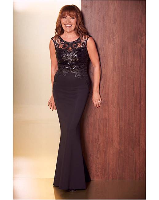 LORRAINE KELLY DETAIL MAXI DRESS J D Williams