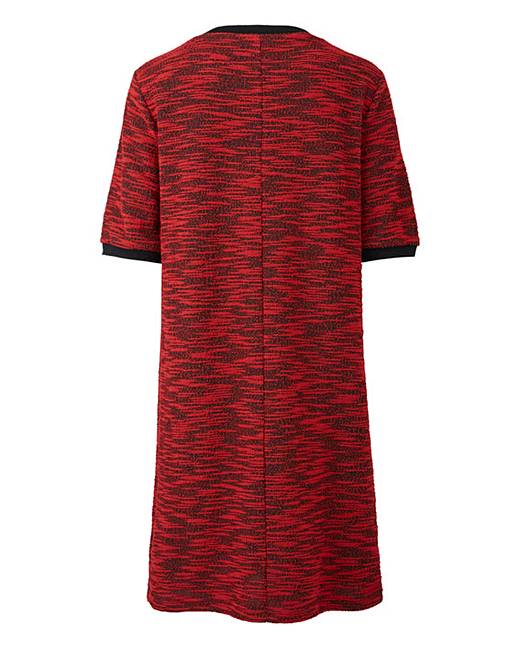 Textured Knit Shift Dress J D Williams