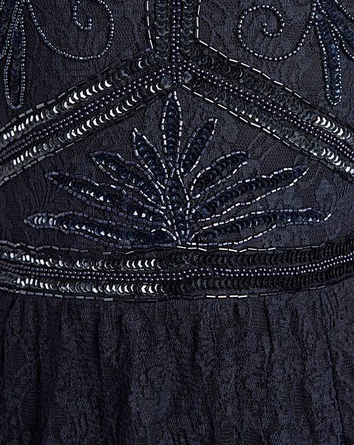 JOANNA HOPE Lace BeadTrim Maxi Dress Simply Be