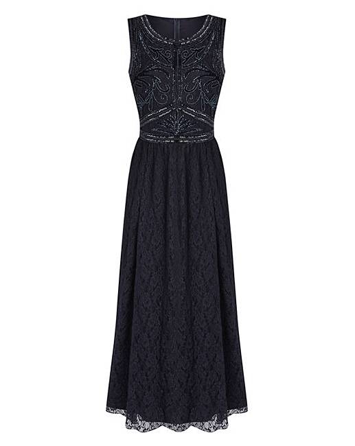 JOANNA HOPE Lace BeadTrim Maxi Dress Simply Be
