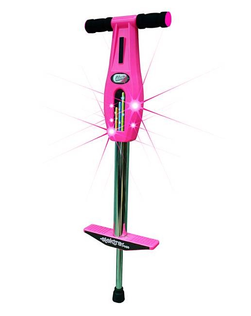 Elektra Light Up Pogo Stick Pink Fashion World