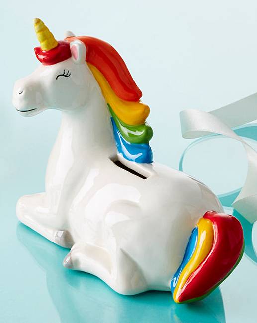 Ceramic Unicorn Money Box Ambrose Wilson