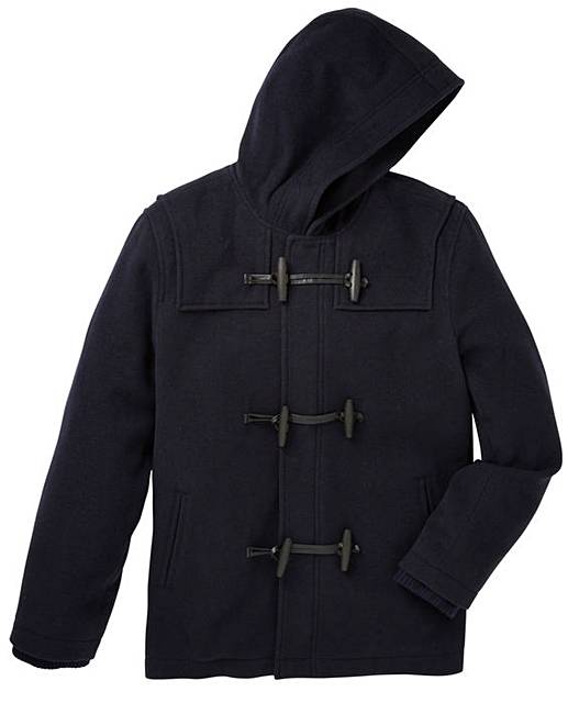 Jacamo Bristol Hooded Duffle Coat Jacamo