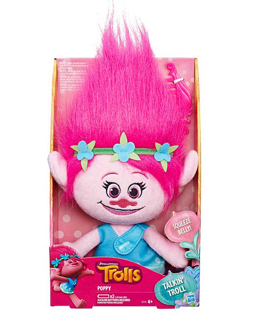 Trolls Talkin Plush - Princess Poppy 