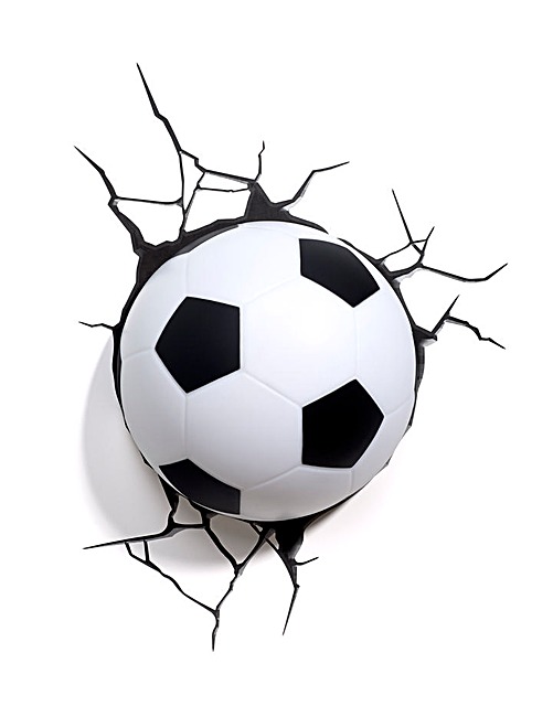 Football 3D Deco Wall Light J D Williams