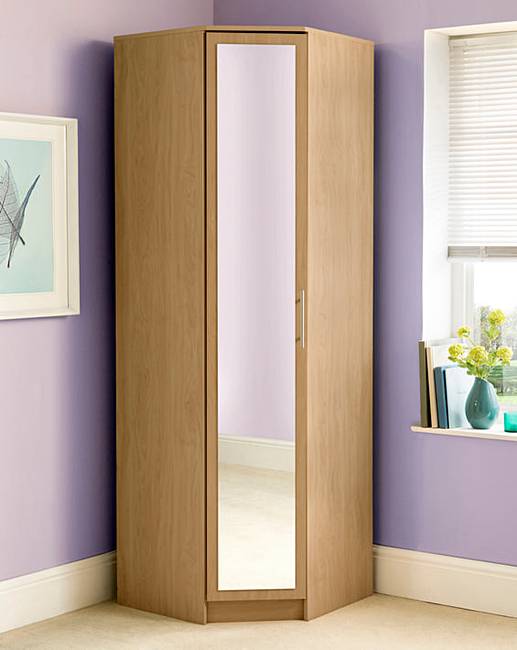 Helsinki Corner Wardrobe with Mirror Home Beauty & Gift Shop