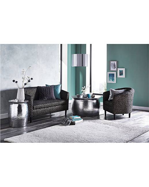 ARTISAN HAMMERED METAL COFFEE TABLE J D Williams