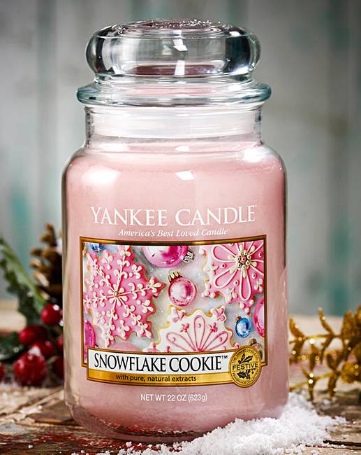 Yankee Snowflake Cookie Large Candle Jar | Fashion World