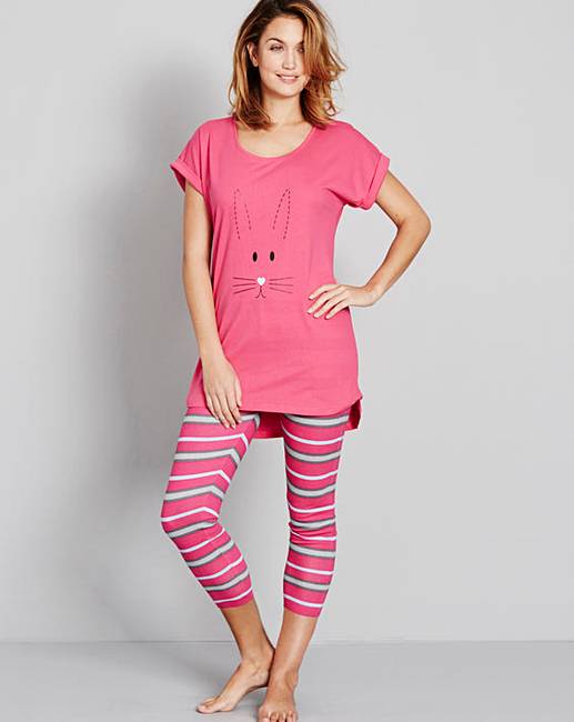 Pretty Secrets PK2 Legging Pyjama Set J D Williams