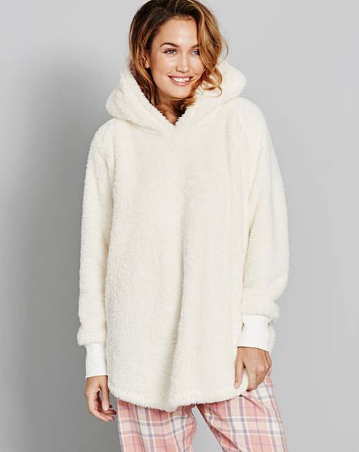 Pretty Secrets Fleece Snuggle Top Simply Be