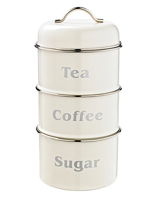 Stacking Tea Coffee Sugar Canisters The Table Tea Coffee Sugar Stacking Canisters The Table