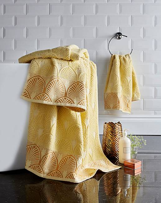Art Deco Bath Towel Crazy Clearance