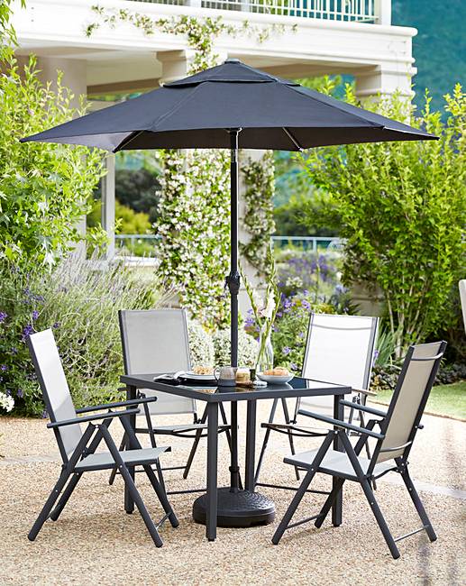 Seville 4 Seat Reclining Dining Set J D Williams