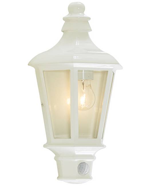 Pont Outdoor PIR Wall Light - White Premier Man