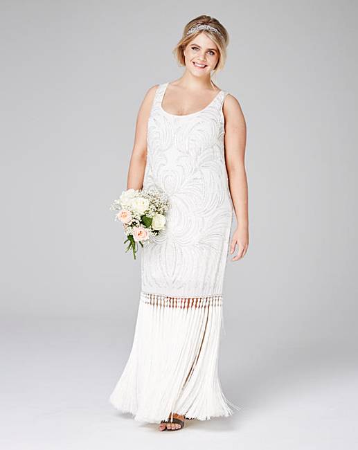 Lovedrobe Luxe Beaded Tassel Dress Simply Be