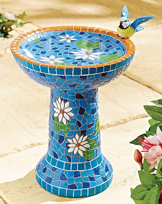 Mosaic Bird Bath House of Bath