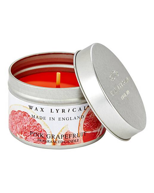 Wax Lyrical Pink Grapefruit Candle Tin Julipa