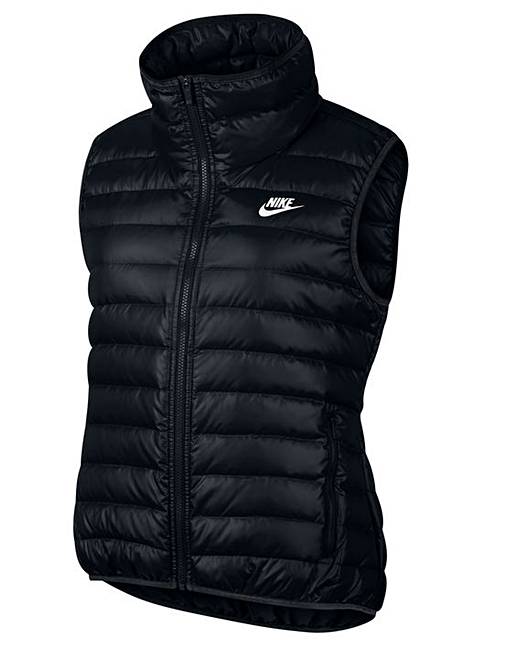 nike womens gilet black