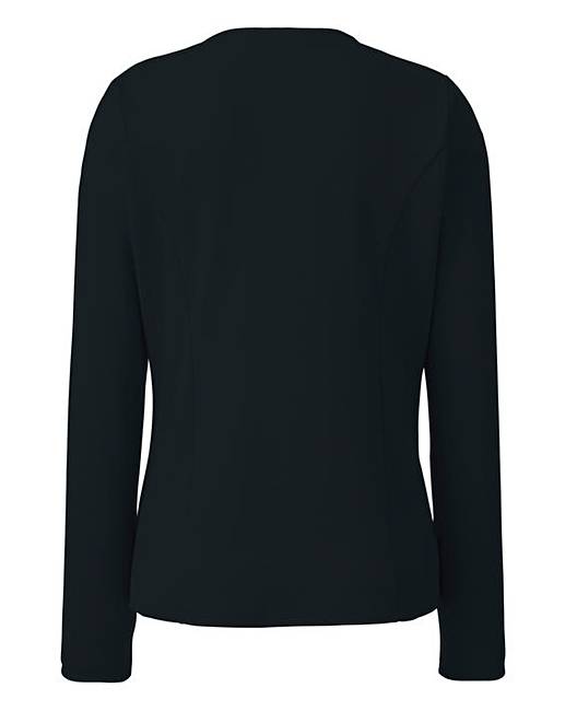 Plain Jersey Waterfall Jacket Fashion World