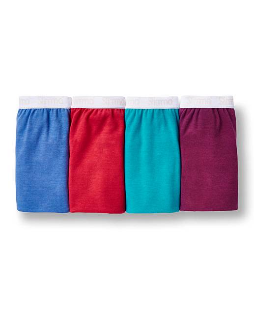 4 Pack Full Fit Slimma Briefs, Darks J D Williams