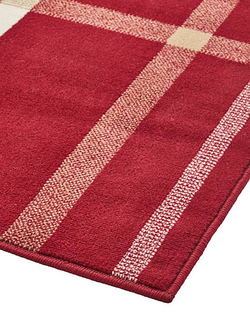 Check Rug Large J D Williams