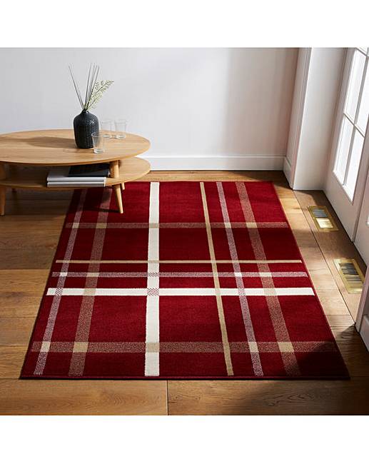 Check Rug Large J D Williams