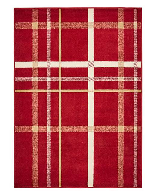 Check Rug Large J D Williams