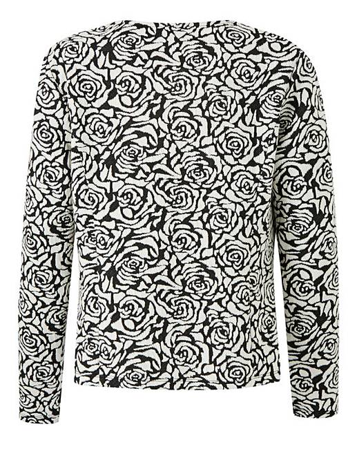 Jersey Jacquard Waterfall Jacket Simply Be