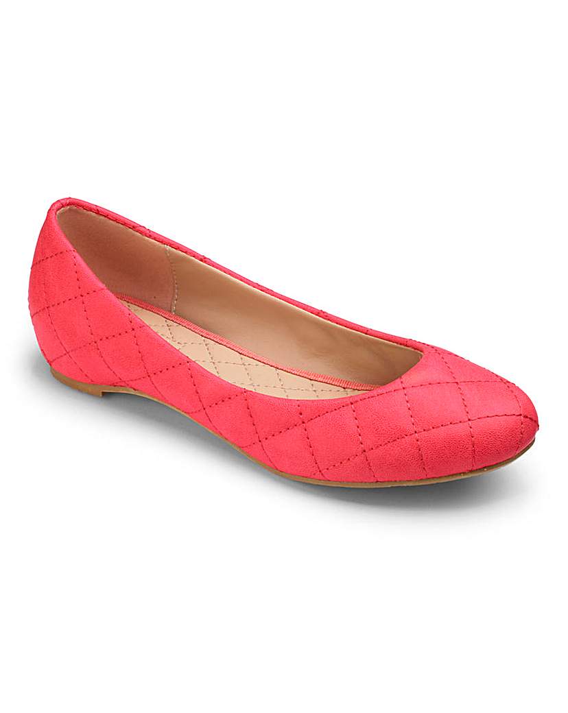 Nature's Own Quilted Ballerinas EEE Fit Nature's Own Quilted Ballerinas EEE Fit