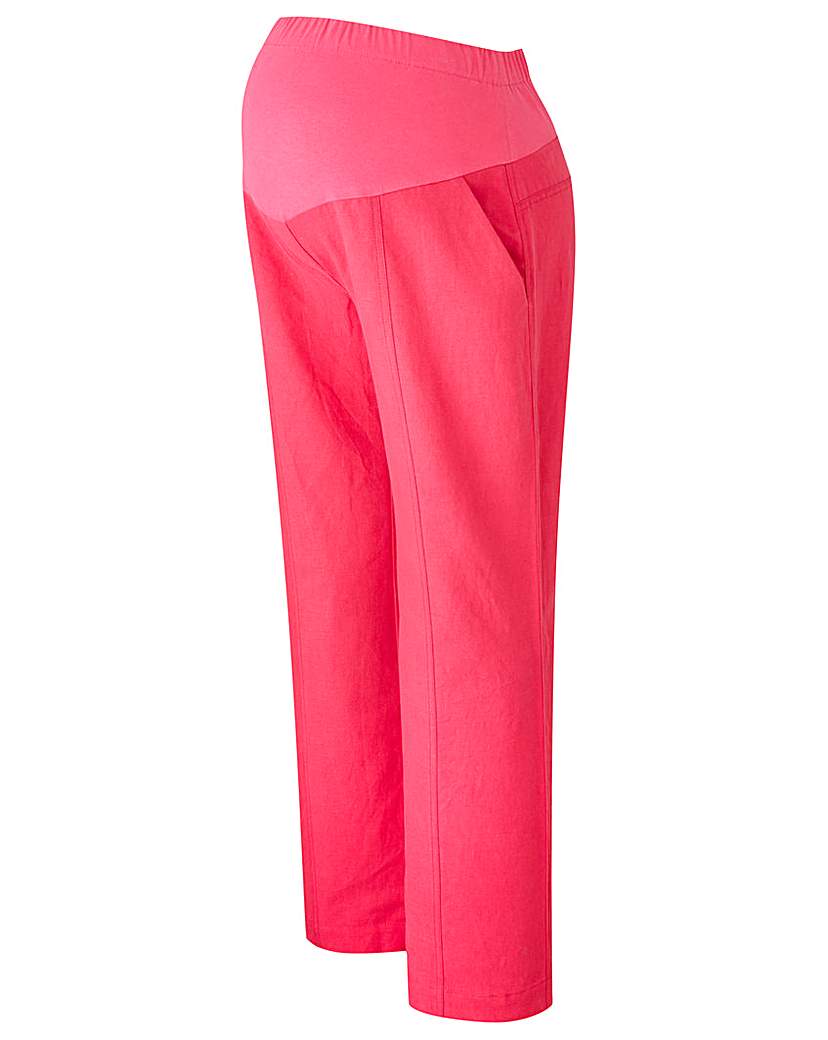 Wide Leg Linen Maternity Trousers Wide Leg Linen Maternity Trousers