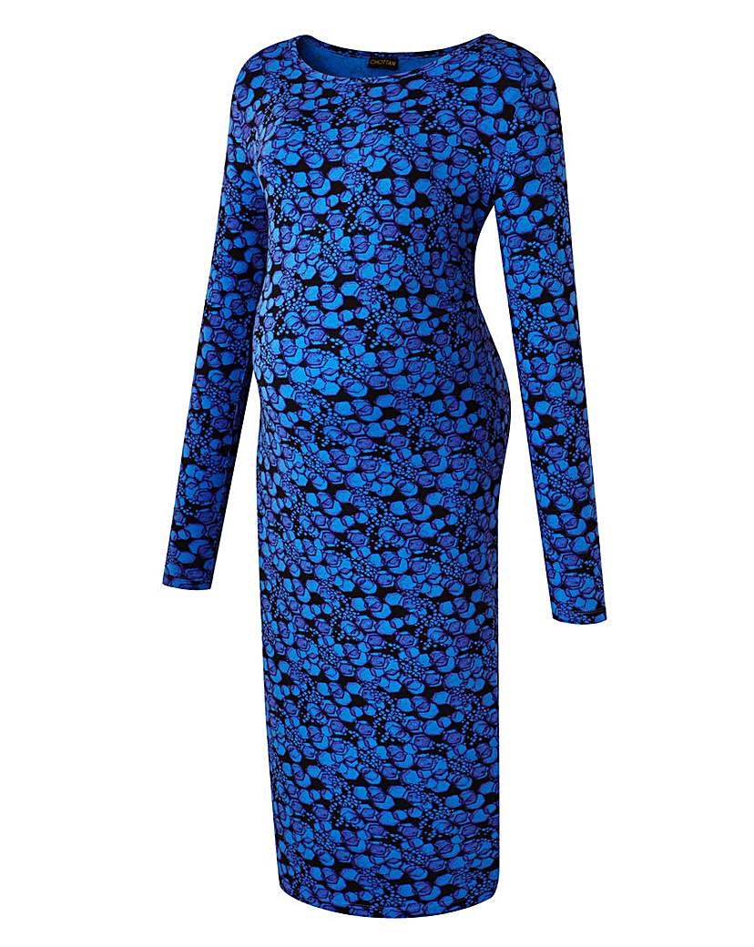 Maternity Print Bodycon Dress Maternity Print Bodycon Dress