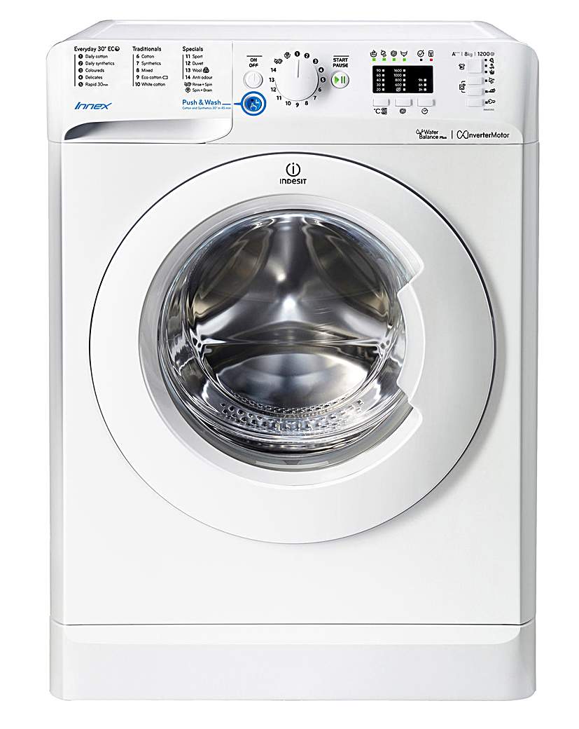 INDESIT 8KG 1200RPM WASHING MACHINE INDESIT 8KG 1200RPM WASHING MACHINE