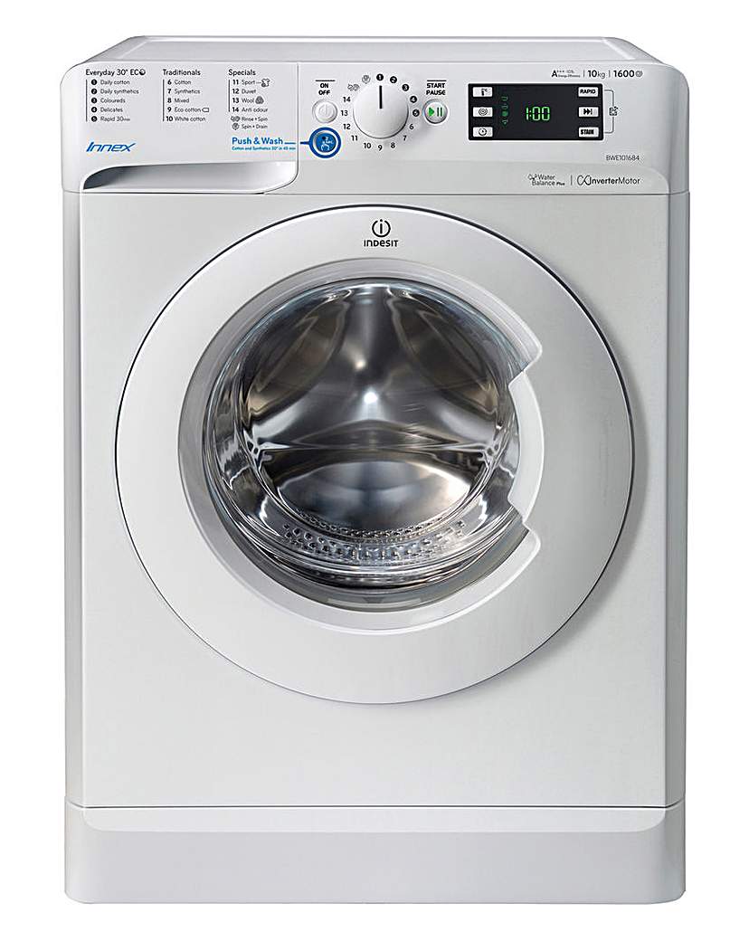 INDESIT 10KG 1600RPM WASHING MACHINE INDESIT 10KG 1600RPM WASHING MACHINE