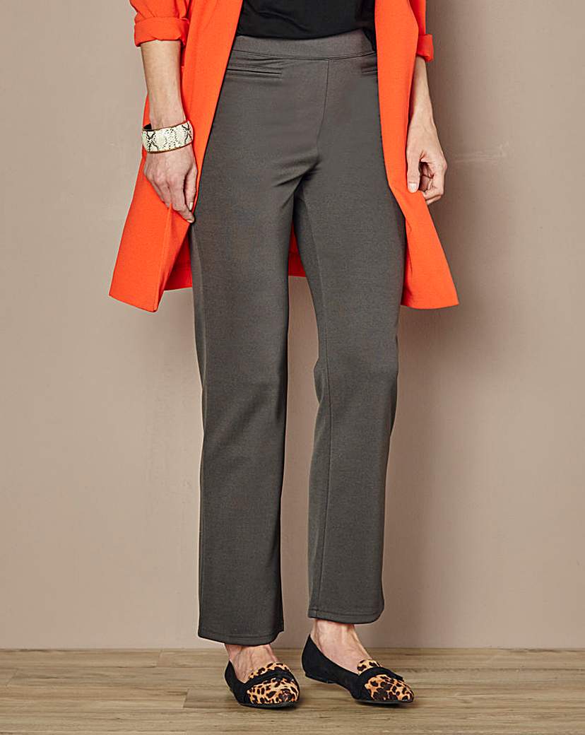 Pack of 2 Straight Leg Trousers Long Pack of 2 Straight Leg Trousers Long