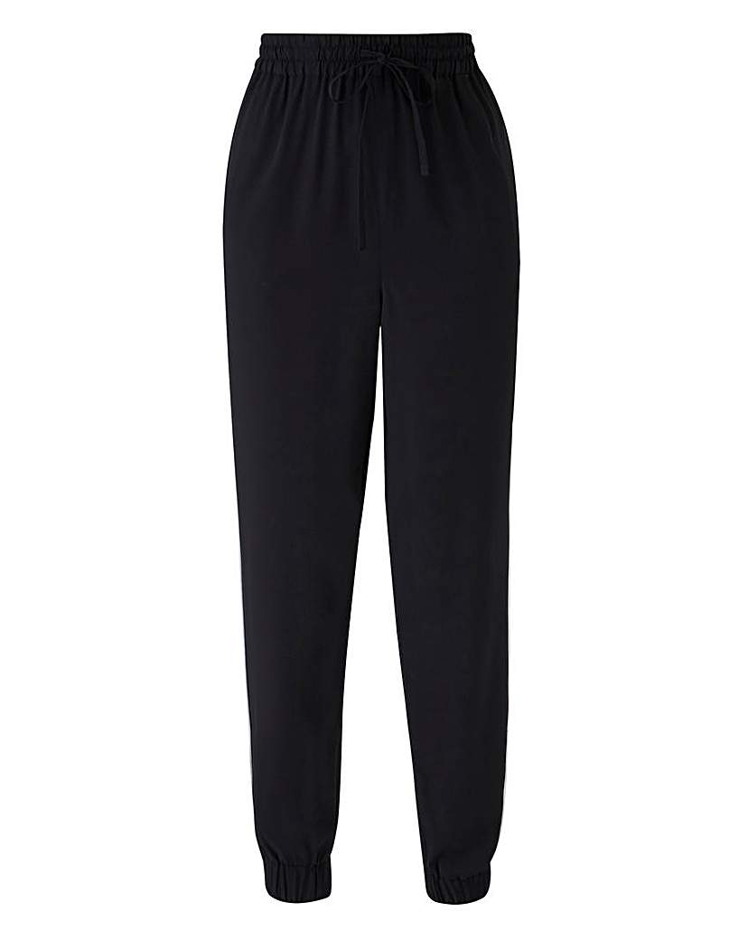 Woven Cuffed Side Pipe Trousers Short Woven Cuffed Side Pipe Trousers Short