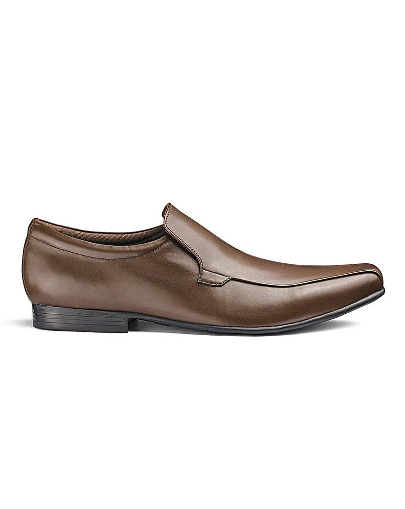 Leather Formal Slip On Shoe Ex Wide Fit Leather Formal Slip On Shoe Ex Wide Fit